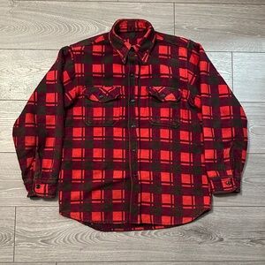 Vintage 1970s Champion Mackinaw Tartan Plaid Flannel Shirt